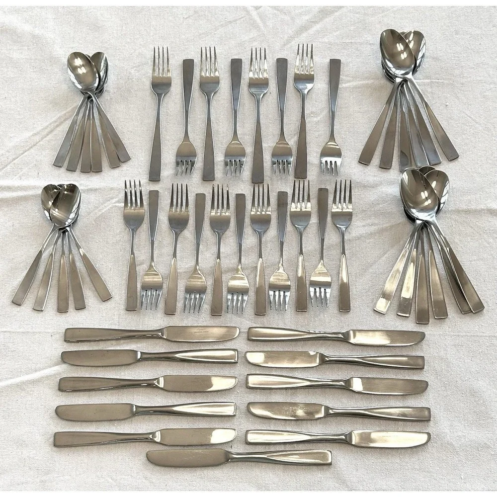 Rogers Stanley Roberts Allison Stainless Flatware Korea 53 Piece Set